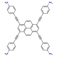 4-(2-{3,6,8-tris[2-(4-aminophenyl)ethynyl]pyren-1-yl}ethynyl)aniline