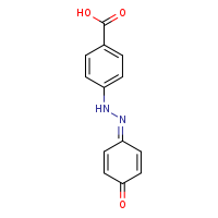 4-[2-(4-oxocyclohexa-2,5-dien-1-ylidene)hydrazin-1-yl]benzoic acid