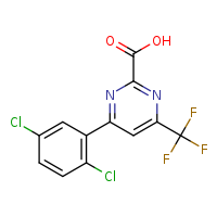 4-(2,5-dichlorophenyl)-6-(trifluoromethyl)pyrimidine-2-carboxylic acid
