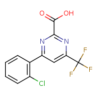 4-(2-chlorophenyl)-6-(trifluoromethyl)pyrimidine-2-carboxylic acid