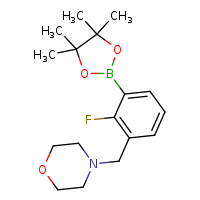 4-{[2-fluoro-3-(4,4,5,5-tetramethyl-1,3,2-dioxaborolan-2-yl)phenyl]methyl}morpholine