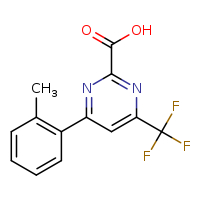 4-(2-methylphenyl)-6-(trifluoromethyl)pyrimidine-2-carboxylic acid