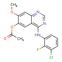 4-[(3-chloro-2-fluorophenyl)amino]-7-methoxyquinazolin-6-yl acetate