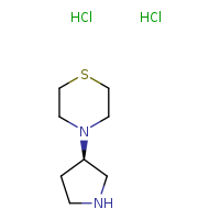 4-[(3R)-pyrrolidin-3-yl]thiomorpholine dihydrochloride