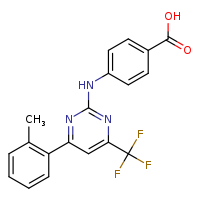 4-{[4-(2-methylphenyl)-6-(trifluoromethyl)pyrimidin-2-yl]amino}benzoic acid