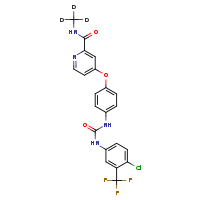 4-[4-({[4-chloro-3-(trifluoromethyl)phenyl]carbamoyl}amino)phenoxy]-N-(²H?)methylpyridine-2-carboxamide
