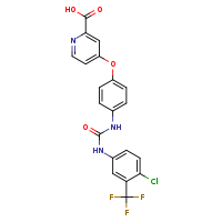 4-[4-({[4-chloro-3-(trifluoromethyl)phenyl]carbamoyl}amino)phenoxy]pyridine-2-carboxylic acid