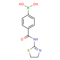 4-[(4,5-dihydro-1,3-thiazol-2-yl)carbamoyl]phenylboronic acid