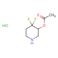 4,4-difluoropiperidin-3-yl acetate hydrochloride