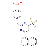 4-{[4-(naphthalen-1-yl)-6-(trifluoromethyl)pyrimidin-2-yl]amino}benzoic acid
