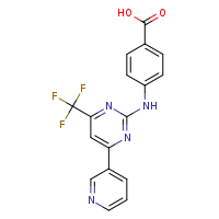 4-{[4-(pyridin-3-yl)-6-(trifluoromethyl)pyrimidin-2-yl]amino}benzoic acid