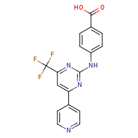 4-{[4-(pyridin-4-yl)-6-(trifluoromethyl)pyrimidin-2-yl]amino}benzoic acid