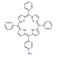 4-{7,12,17-triphenyl-21,22,23,24-tetraazapentacyclo[16.2.1.1³,?.1?,¹¹.1¹³,¹?]tetracosa-1,3,5,7,9,11(23),12,14,16(22),17,19-undecaen-2-yl}aniline