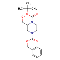 4-benzyl 1-tert-butyl 2-(hydroxymethyl)piperazine-1,4-dicarboxylate