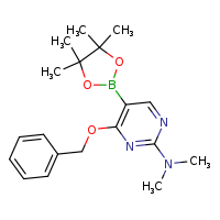 4-(benzyloxy)-N,N-dimethyl-5-(4,4,5,5-tetramethyl-1,3,2-dioxaborolan-2-yl)pyrimidin-2-amine