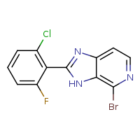 4-bromo-2-(2-chloro-6-fluorophenyl)-3H-imidazo[4,5-c]pyridine