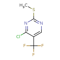 4-chloro-2-(methylsulfanyl)-5-(trifluoromethyl)pyrimidine