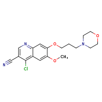 4-chloro-6-methoxy-7-[3-(morpholin-4-yl)propoxy]quinoline-3-carbonitrile