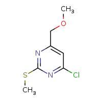 4-chloro-6-(methoxymethyl)-2-(methylsulfanyl)pyrimidine
