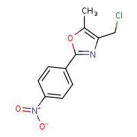 4-(chloromethyl)-5-methyl-2-(4-nitrophenyl)-1,3-oxazole
