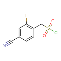(4-cyano-2-fluorophenyl)methanesulfonyl chloride