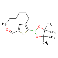 4-hexyl-5-(4,4,5,5-tetramethyl-1,3,2-dioxaborolan-2-yl)thiophene-2-carbaldehyde