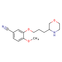 4-methoxy-3-[3-(morpholin-3-yl)propoxy]benzonitrile