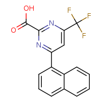 4-(naphthalen-1-yl)-6-(trifluoromethyl)pyrimidine-2-carboxylic acid