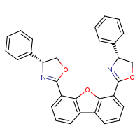 (4R)-4-phenyl-2-{10-[(4R)-4-phenyl-4,5-dihydro-1,3-oxazol-2-yl]-8-oxatricyclo[7.4.0.0²,?]trideca-1(9),2(7),3,5,10,12-hexaen-6-yl}-4,5-dihydro-1,3-oxazole