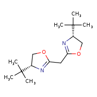 (4R)-4-tert-butyl-2-{[(4R)-4-tert-butyl-4,5-dihydro-1,3-oxazol-2-yl]methyl}-4,5-dihydro-1,3-oxazole
