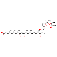 (4R,6S,8S,12R,14R,18R,19R,20S,21S)-11,19,21-trihydroxy-22-[(2S,2'R,5S,5'S)-5'-[(1R)-1-hydroxyethyl]-2,5'-dimethyl-[2,2'-bioxolan]-5-yl]-4,6,8,12,14,18,20-heptamethyl-9-oxodocosa-10,16-dienoic acid