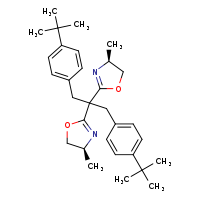 (4S)-2-[1,3-bis(4-tert-butylphenyl)-2-[(4S)-4-methyl-4,5-dihydro-1,3-oxazol-2-yl]propan-2-yl]-4-methyl-4,5-dihydro-1,3-oxazole