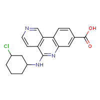 5-[(3-chlorocyclohexyl)amino]benzo[c]2,6-naphthyridine-8-carboxylic acid
