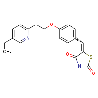 5-({4-[2-(5-ethylpyridin-2-yl)ethoxy]phenyl}methylidene)-1,3-thiazolidine-2,4-dione