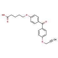 5-{4-[4-(prop-2-yn-1-yloxy)benzoyl]phenoxy}pentanoic acid