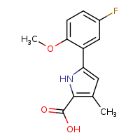 5-(5-fluoro-2-methoxyphenyl)-3-methyl-1H-pyrrole-2-carboxylic acid