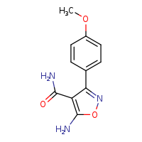 5-amino-3-(4-methoxyphenyl)-1,2-oxazole-4-carboxamide