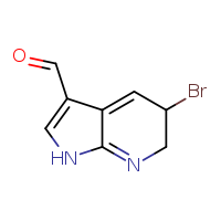 5-bromo-1H,5H,6H-pyrrolo[2,3-b]pyridine-3-carbaldehyde