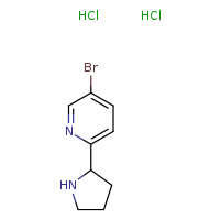 5-bromo-2-(pyrrolidin-2-yl)pyridine dihydrochloride