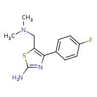 5-[(dimethylamino)methyl]-4-(4-fluorophenyl)-1,3-thiazol-2-amine
