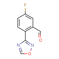 5-fluoro-2-(1,2,4-oxadiazol-3-yl)benzaldehyde