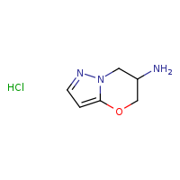5H,6H,7H-pyrazolo[3,2-b][1,3]oxazin-6-amine hydrochloride