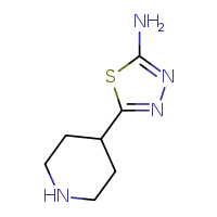 5-(piperidin-4-yl)-1,3,4-thiadiazol-2-amine