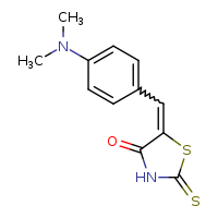 (5Z)-5-{[4-(dimethylamino)phenyl]methylidene}-2-sulfanylidene-1,3-thiazolidin-4-one