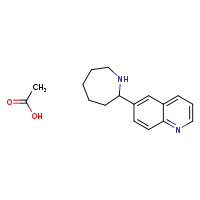 6-(azepan-2-yl)quinoline; acetic acid