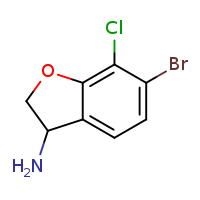 6-bromo-7-chloro-2,3-dihydro-1-benzofuran-3-amine