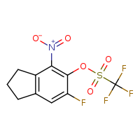 6-fluoro-4-nitro-2,3-dihydro-1H-inden-5-yl trifluoromethanesulfonate