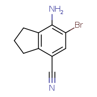 7-amino-6-bromo-2,3-dihydro-1H-indene-4-carbonitrile