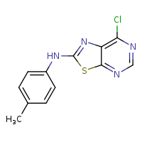 7-chloro-N-(4-methylphenyl)-[1,3]thiazolo[5,4-d]pyrimidin-2-amine
