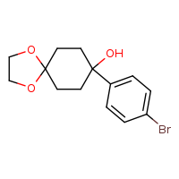 8-(4-bromophenyl)-1,4-dioxaspiro[4.5]decan-8-ol